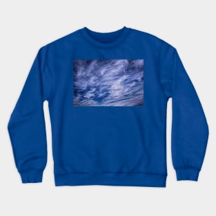 Wispy clouds in a Blue Sky Crewneck Sweatshirt